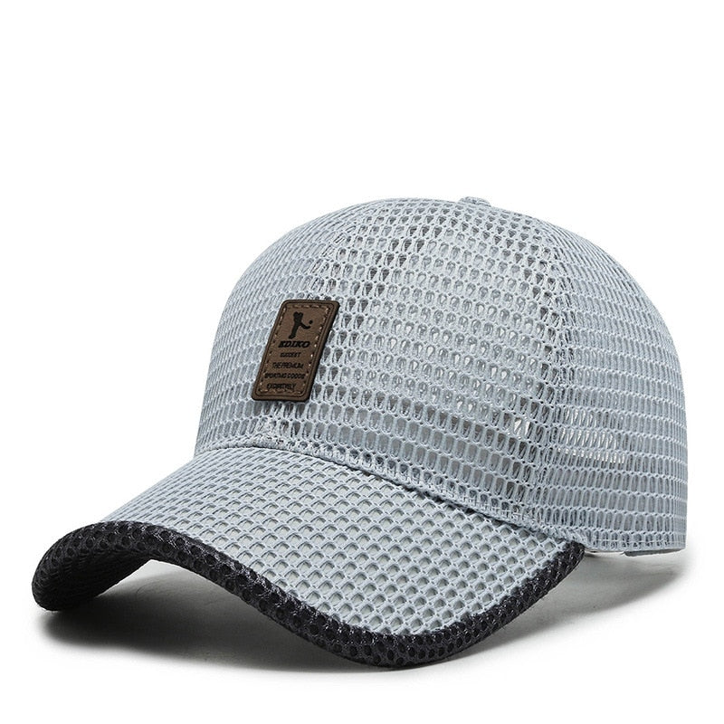 Baseball Caps Breathable Mesh Snapback Hats Black Casual sports outdoors baseball caps