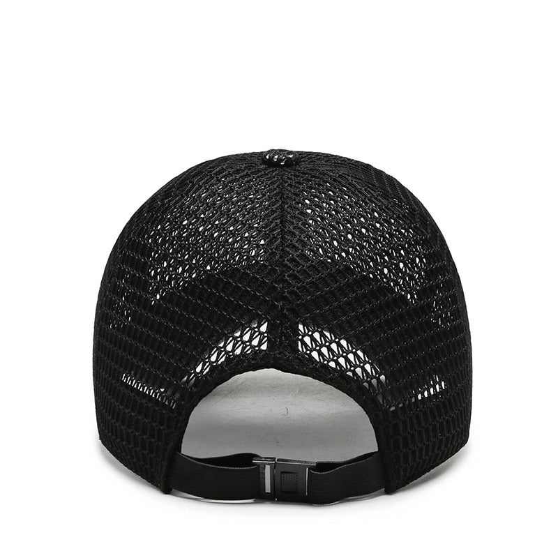 Baseball Caps Breathable Mesh Snapback Hats Black Casual sports outdoors baseball caps