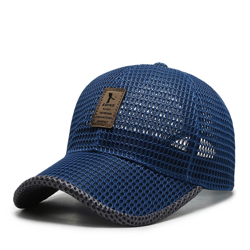 Baseball Caps Breathable Mesh Snapback Hats Black Casual sports outdoors baseball caps