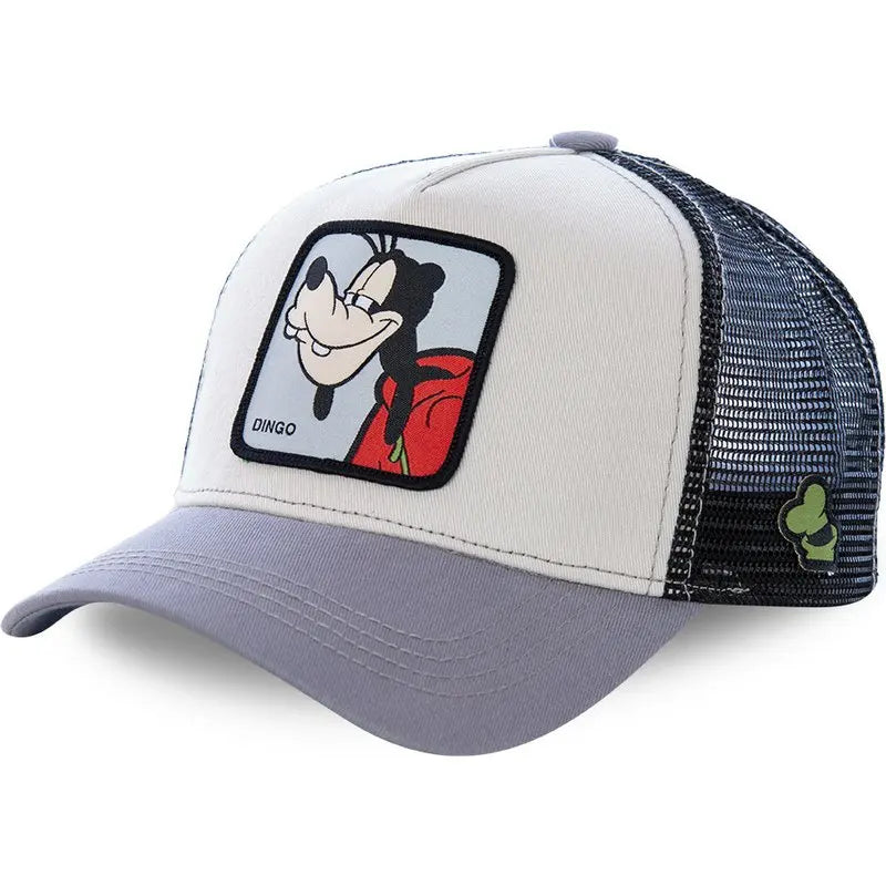 Anime Cartoon Baseball Caps For Women Men's Mesh Hats Duck Embroidered Hip Hop Snapback Hat