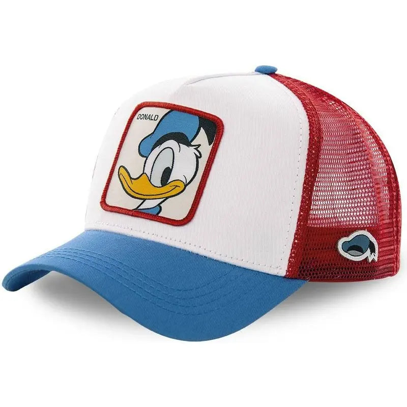 Anime Cartoon Baseball Caps For Women Men's Mesh Hats Duck Embroidered Hip Hop Snapback Hat