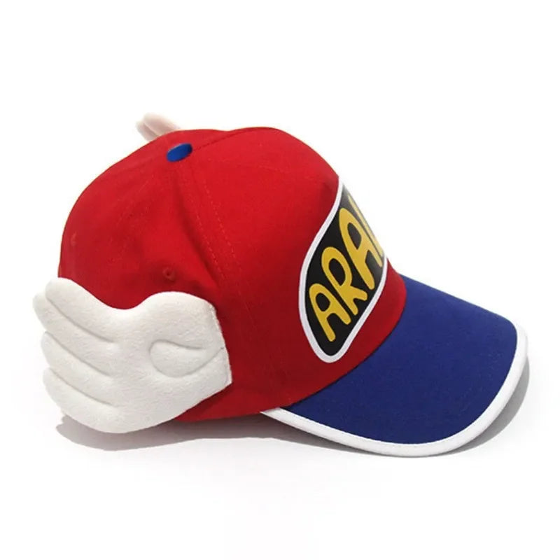 Cartoon Anime Dr. Slump Arale Cap Sweet Angel Wings Unisex Sunshade Hat Casual Adjustable Baseball Cap