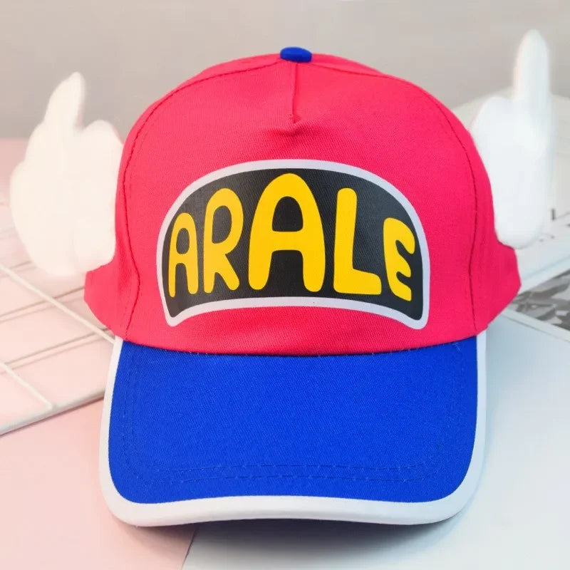 Cartoon Anime Dr. Slump Arale Cap Sweet Angel Wings Unisex Sunshade Hat Casual Adjustable Baseball Cap