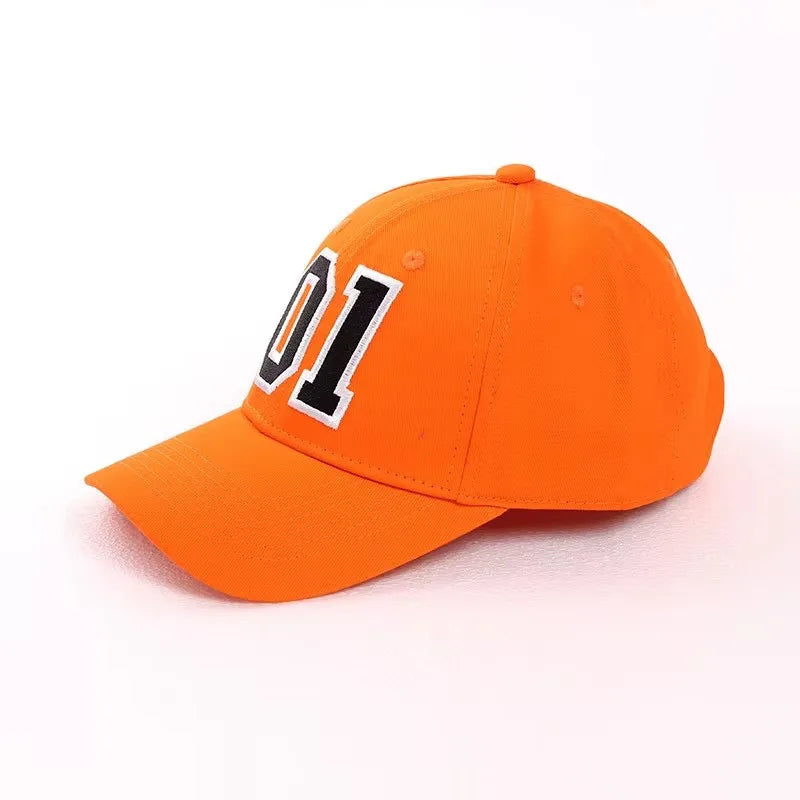 General Lee 01 Cosplay Hat Embroidery Unisex Cotton Orange Good OL' Boy Dukes Adjustable Baseball Cap