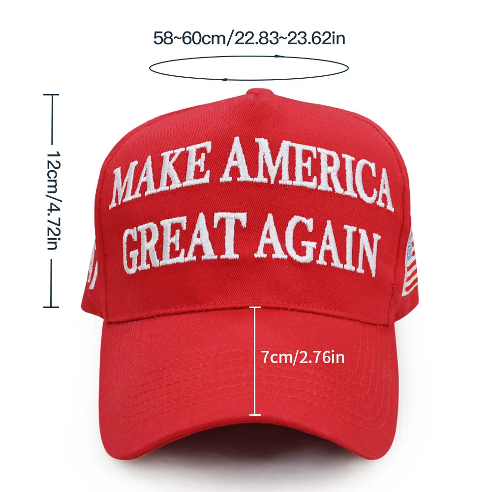 Fashion Baseball Caps MAGA America Snapback Hats Adjustable for Outdoor Sports Caps Hip Hop Hats Trendy Solid Colors