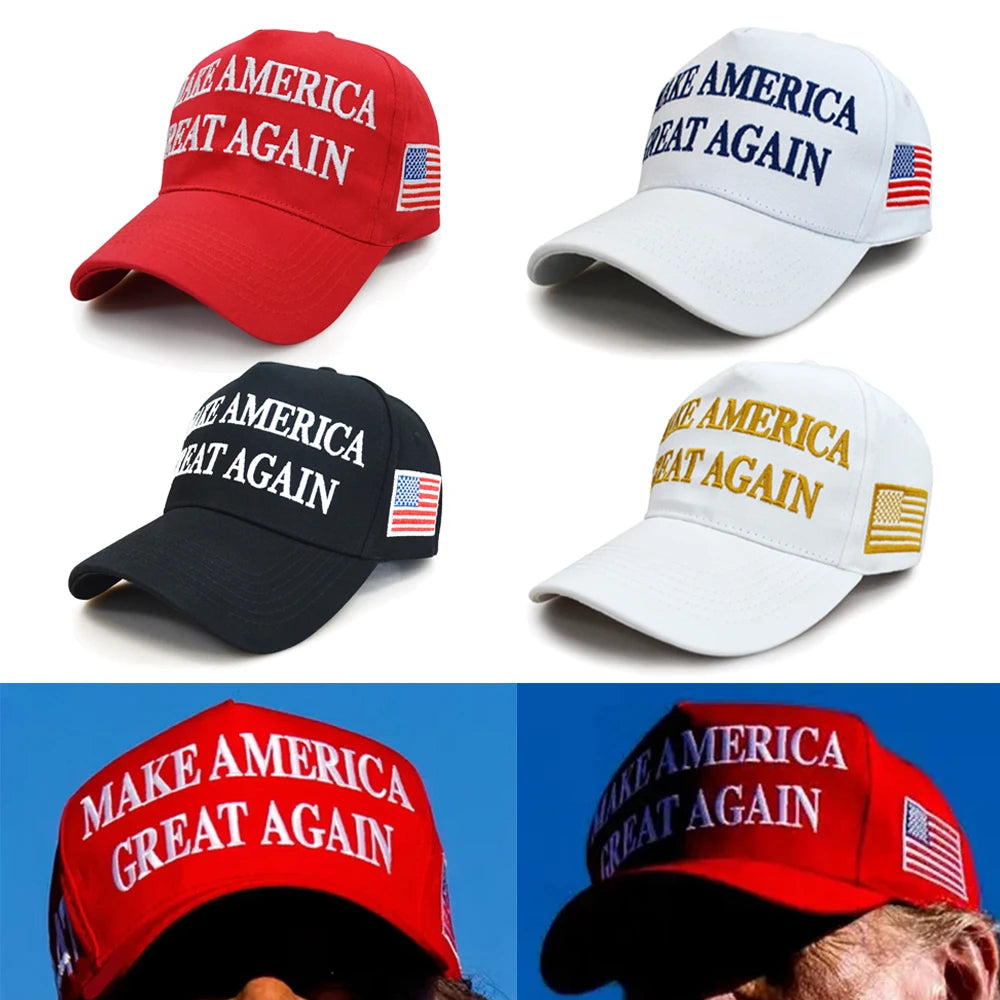 Fashion Baseball Caps MAGA America Snapback Hats Adjustable for Outdoor Sports Caps Hip Hop Hats Trendy Solid Colors