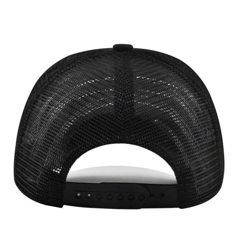 Fishing Cartoon Snapback Baseball Cap Hip Hop Dad Mesh Hat Trucker Hat Outdoor Sports Cycling Travel SunHat