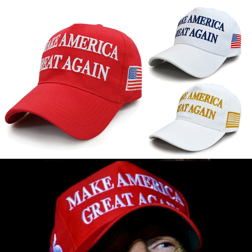 Fashion Baseball Caps MAGA America Snapback Hats Adjustable for Outdoor Sports Caps Hip Hop Hats Trendy Solid Colors