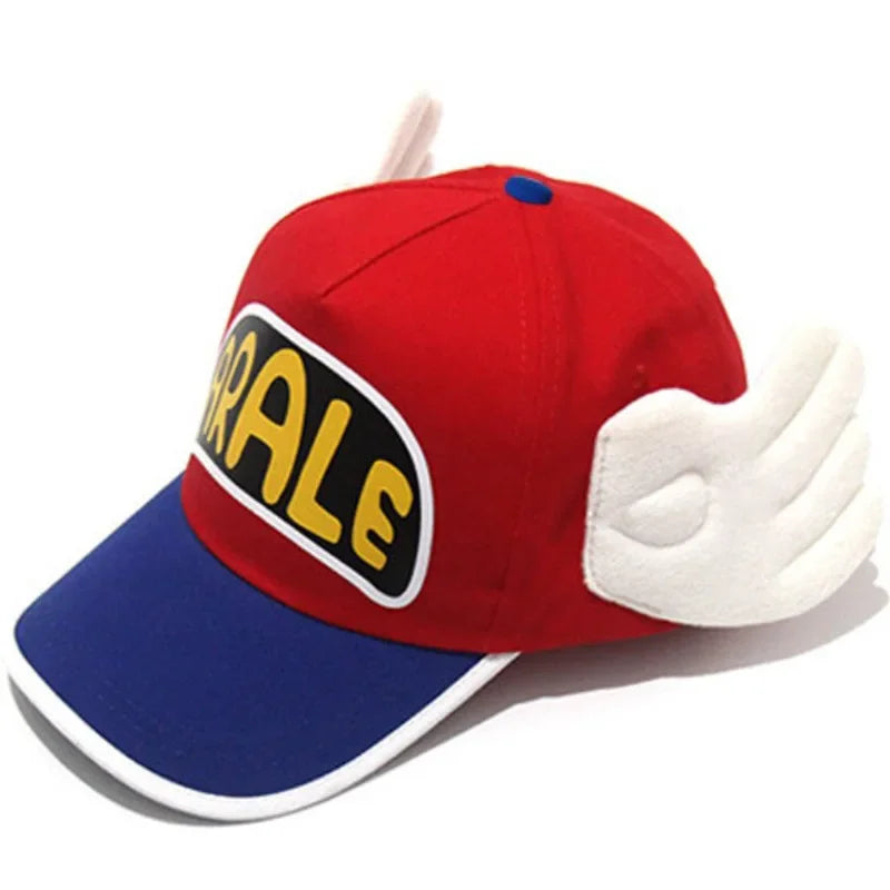 Cartoon Anime Dr. Slump Arale Cap Sweet Angel Wings Unisex Sunshade Hat Casual Adjustable Baseball Cap