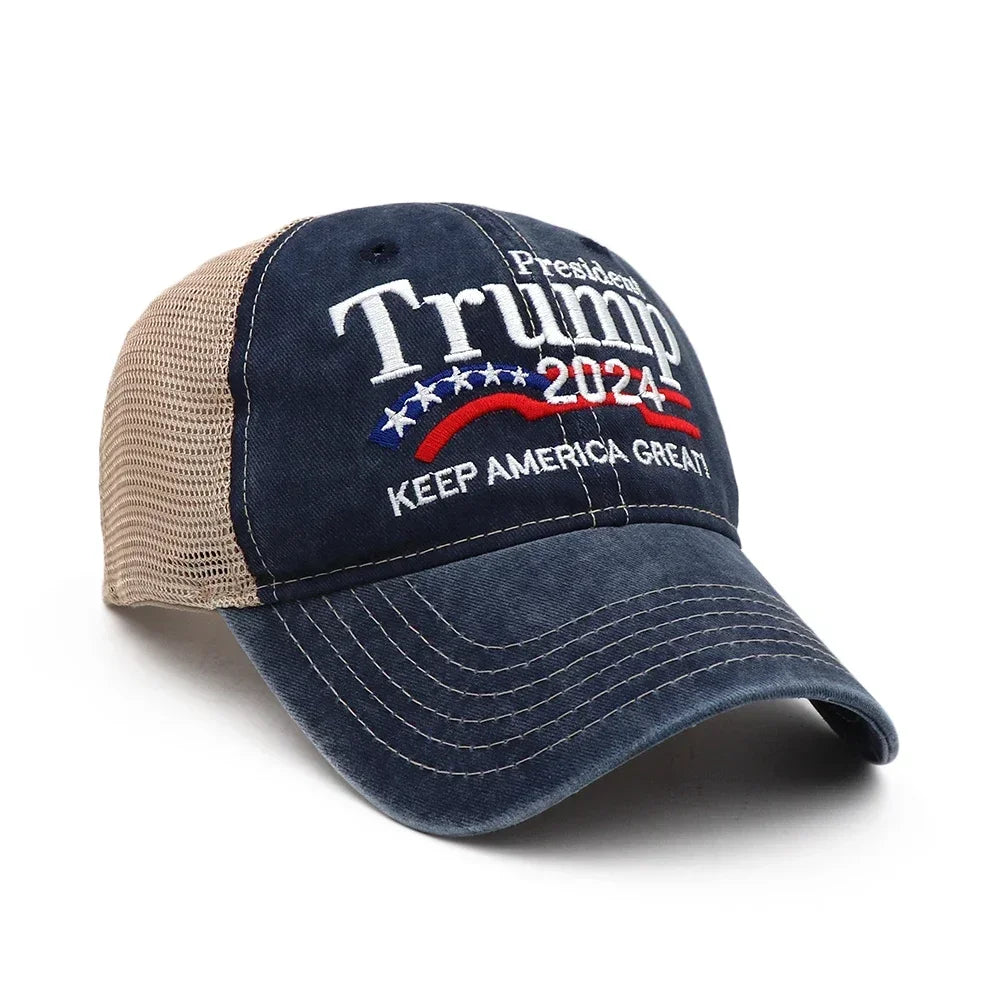 Presidential Hat Make America Great Again Hat Donald Trump Republican Hat Cap MAGA Embroidered Mesh Cap