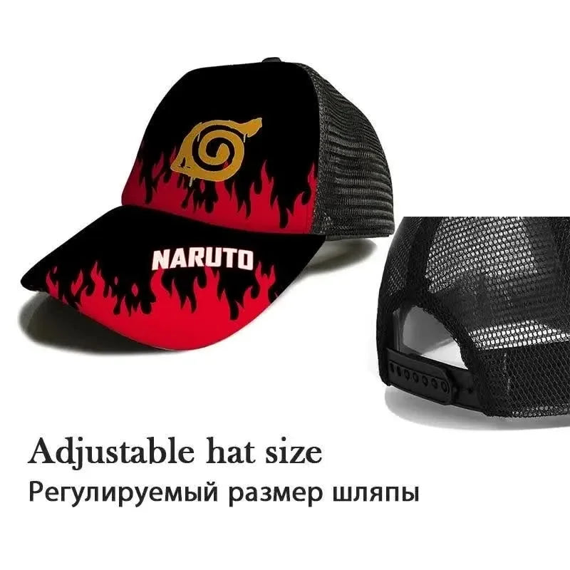 Anime Naruto Baseball Cap Summer Beach Sun Hat Cosplay Adjustable Sport Cap Toys
