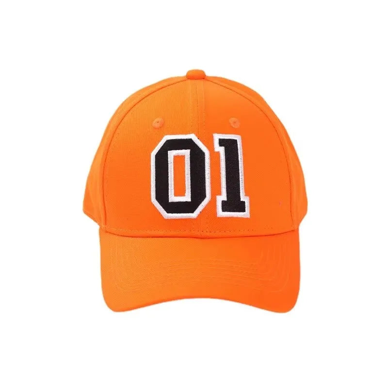 General Lee 01 Cosplay Hat Embroidery Unisex Cotton Orange Good OL' Boy Dukes Adjustable Baseball Cap