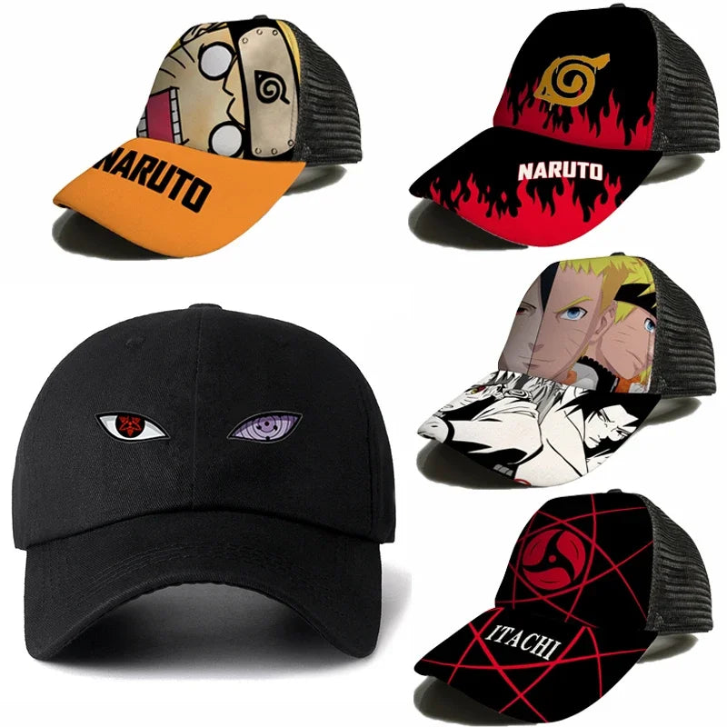 Anime Naruto Baseball Cap Summer Beach Sun Hat Cosplay Adjustable Sport Cap Toys